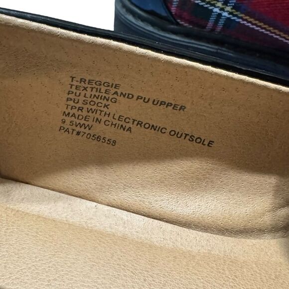 Betsey Johnson Plaid Buckle Loafers Square Toe Extra Wide Size 9.5WW - Picture 11 of 11